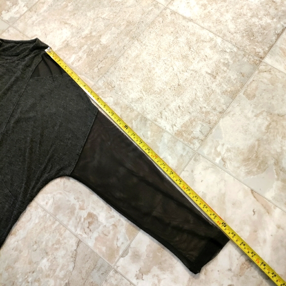 Women's Design Mesh Long Sleeve Causal Top Plus Size  1X - Picture 8 of 9